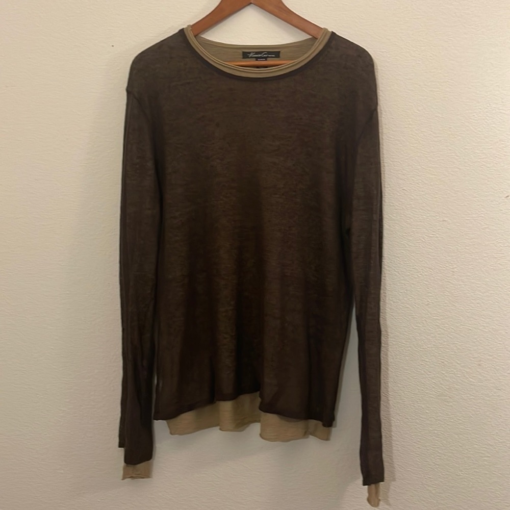 Men’s Kenneth Cole olive green casual shirt